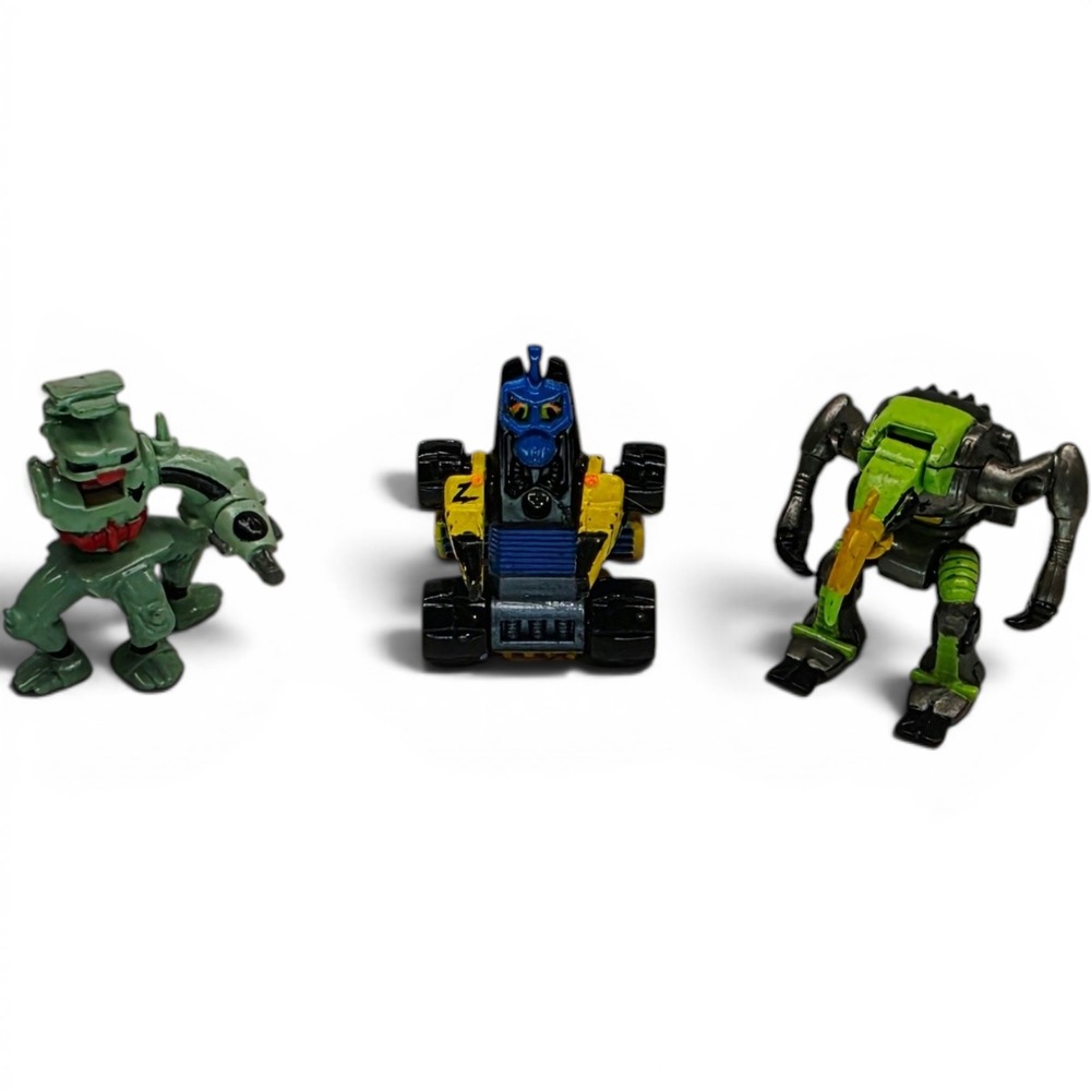 Vintage 1993 Galoob Z-Bots Morphbots Series 3 Mini Action Figure Lot of 3 LGTI
